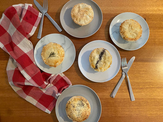 savoury pastries - pies, sausage rolls, cheese and spinach rolls and more