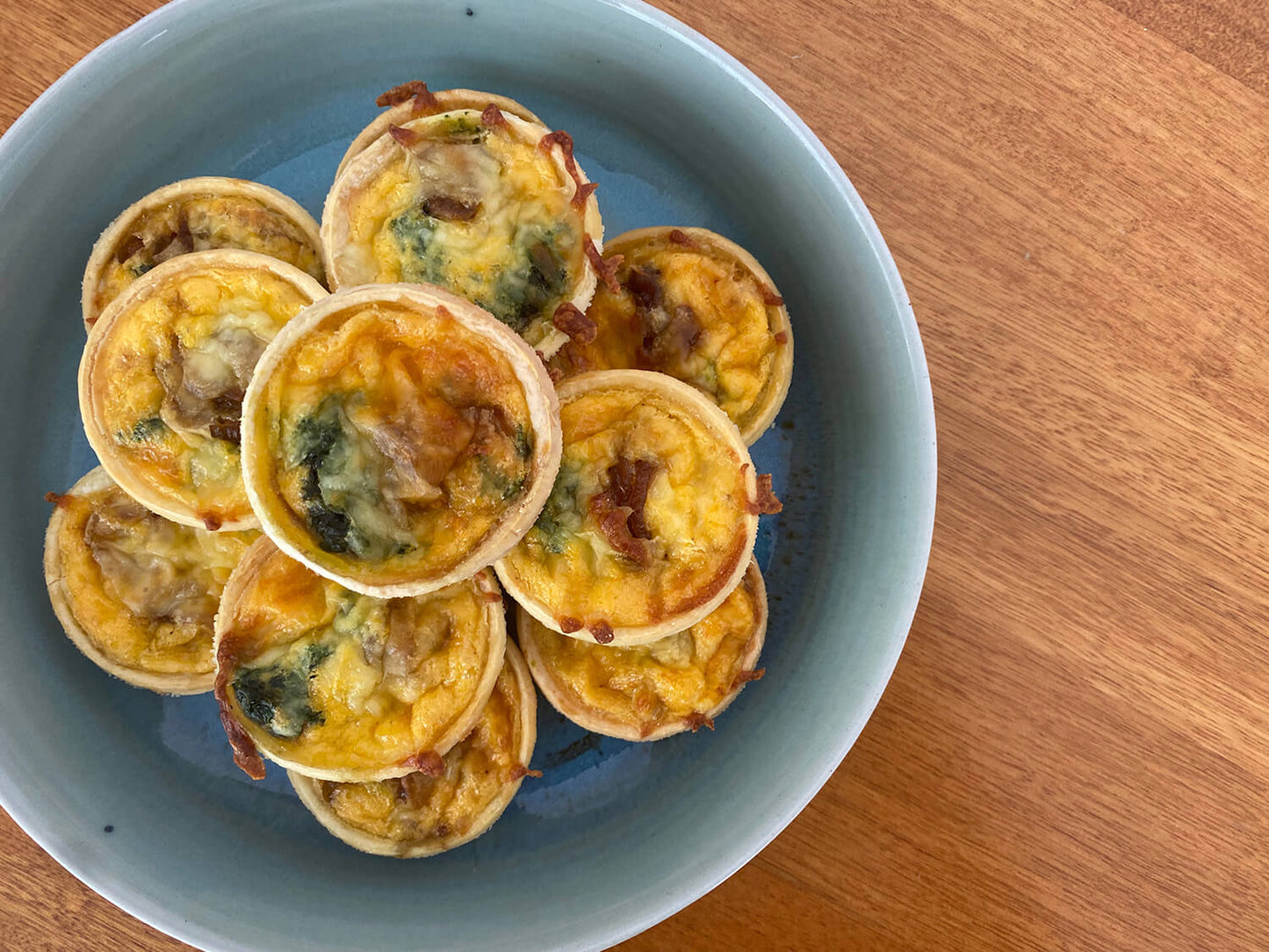 Mini Spinach Quiche