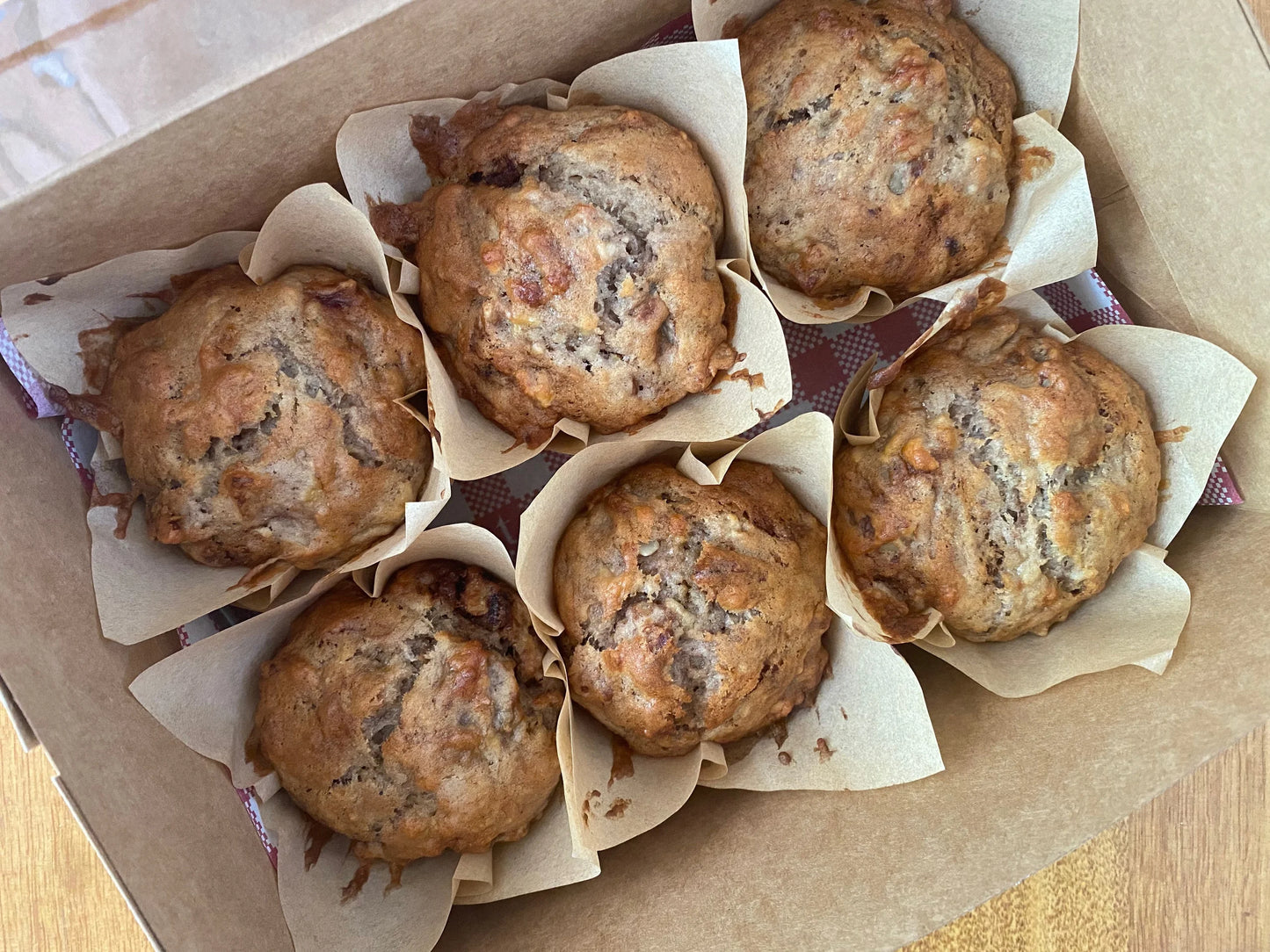 Sweets Pack - Banana, Walnut & Nutmeg Muffins (6)